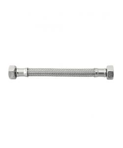 IDRO BRIC Tubo Flessibile Acciaio Inossidabile 1/2FF 50 cm Argento