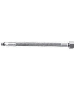 IDRO BRIC Flessibile Inox Curvo 3/8' M x 8 mm Lunghezza 40 cm