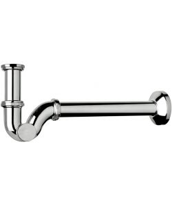 IDRO BRIC Sifone A Esse Metallo Cromato 1' x 26 per Bidet Senza Piletta