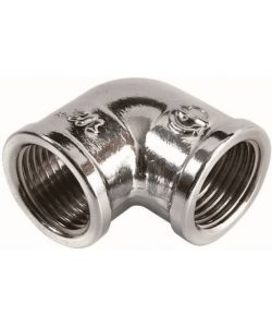 IDRO BRIC Gomito 3/8 femmina-femmina ottone cromato raccordo idraulico