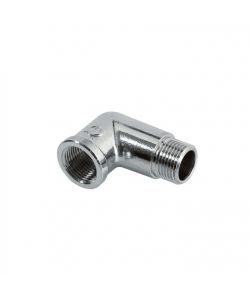 Idrobric Gomito a 90� MF Cromato Lucido 3/8' per Raccordi Idraulici