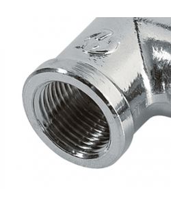 Idrobric Gomito a 90° MF Cromato Lucido 3/8