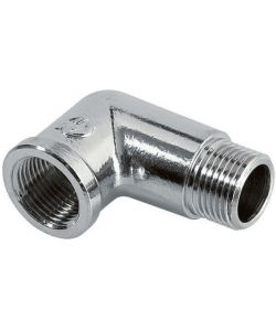 IDRO BRIC Raccordo a gomito filettato ottone cromato 1/2' - Piccolo