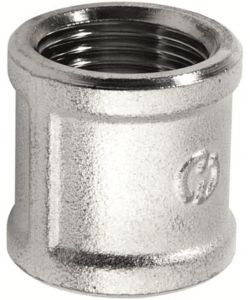 IDRO BRIC Raccordo giunzione manicotto ottone cromato piccolo - 1 unità