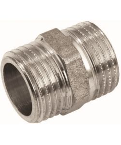 IDRO BRIC Vite Doppia Ottone Cromo 3/8 Maschio-Maschio - Raccordo Filettato