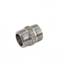 Idrobric Raccordo Nipplo Doppio 3/4' x 3/4' Ottone Cromato Lucido