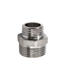 Raccordo Nipple Doppia Vite Ottone Cromato Piccolo 3/8x1/2