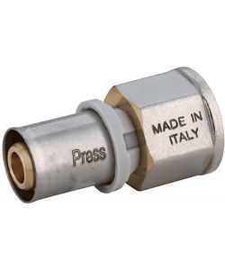 IDRO BRIC Raccordo Femmina 1/2''x20 mm A Pressare Multistrato EPDM