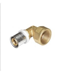 IDRO BRIC Gomito Femmina 1/2x16 a Pressare per Multistrato - Raccordo Angolare