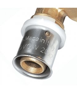 IDRO BRIC Gomito Femmina 1/2x16 a Pressare per Multistrato - Raccordo Angolare