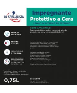 Lo Specialista Impregnante Protettivo Cera all'Acqua Douglas 0,75 l