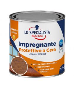Lo specialista Impregnante Cera a solvente 0,75 l Castagno Scuro