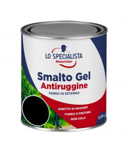 Smalto a solvente antiruggine Nero 0,5 l