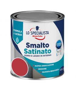 Lo Specialista Smalto Satinato Rosso 0,5 l
