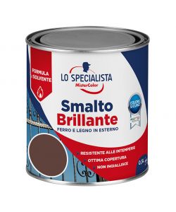 Lo Specialisa Smalto Brillante a Solvente 0,5 l Marrone