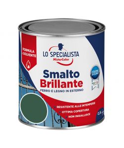 Lo Specialisa Smalto Brillante a Solvente 0,5 l Verde Scuro