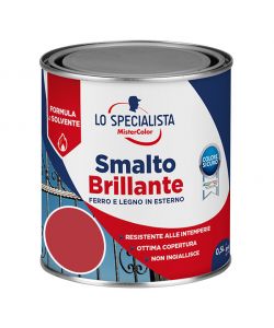 Lo Specialisa Smalto Brillante a Solvente 0,5 l Rosso