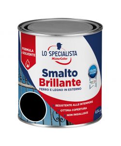 Lo Specialisa Smalto Brillante a Solvente 0,5 l Nero