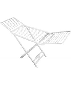 Framar Stendino per Bucato in Resina Bianca con Rotelle - 180x95 cm