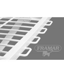 Framar Stendino per Bucato in Resina Bianca con Rotelle - 180x95 cm