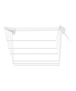 Framar Stendibiancheria Saliscendi da parete e da soffitto Bianco in Acciaio Plasticato 160 cm