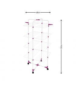 Framar Stendino a Torre Plus 4 Piani in Acciaio Verniciato 68x68x167cm