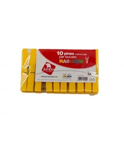 Jumbo 10 Mollette Colorate per Bucato - Colori Assortiti