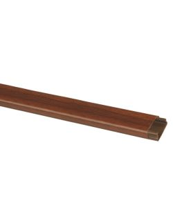 Canale portacavo adesivo ad 1 via - 20 x 10 mm - 2 metri Legno scuro