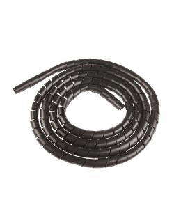 Spiralina raccoglicavo - Diam. 15 mm - Nero