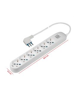 Presa multipla 250 V - 6 prese pluristandard -