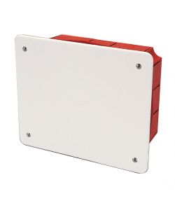 Scatola di derivazione da incasso con placca 161 x 130 x 70 mm