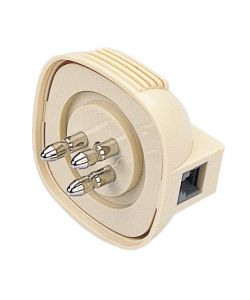Spina Telefonica a 3 poli con Presa 'Plug' 6/4 poli
