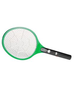 Poly Pool Racchetta Elettrica XXL Antizanzare Verde/Nero - Tripla Rete