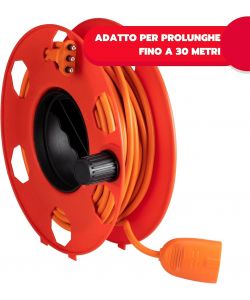 Poly Pool Rullo Avvolgitutto Rosso per Cavi e Prolunghe fino a 30m