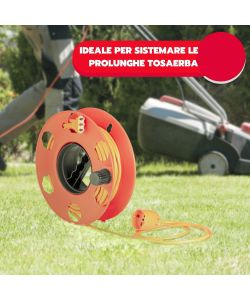 Poly Pool Rullo Avvolgitutto Rosso per Cavi e Prolunghe fino a 30m