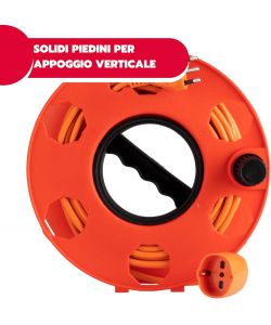 Poly Pool Rullo Avvolgitutto Rosso per Cavi e Prolunghe fino a 30m