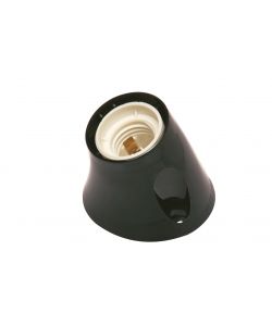 Portalampada da parete E27 Nero