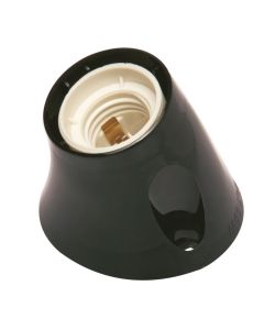 Portalampada da parete E27 Nero