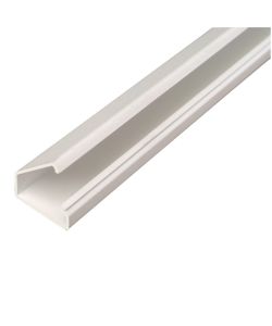 Canale bianco portacavo adesivo ad 1 via - 20 x 10 mm - 2 metri