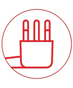 Poly Pool Multipresa Bianca 250V 1,5 m - 4 Prese Bivalenti - 2 Schuko