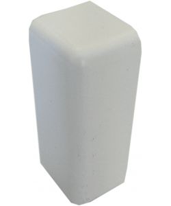 Poly Pool Tappo Terminale Canale Portacavo 60x20mm Bianco a 3 Vie