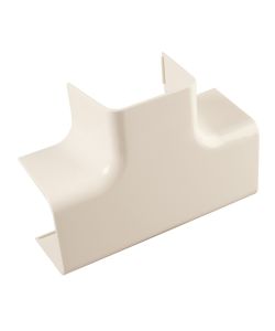 Giunto a T per canale condizionamento - 80x60 mm Avorio