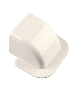 Raccordo curvo per canale condizionamento - 80x60 mm Avorio