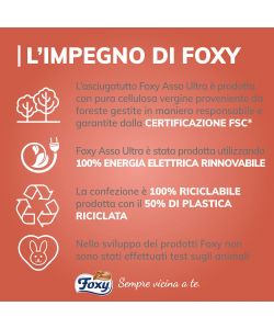 Foxy Asso Ultra Asciugatutto 2 maxi rotoli decorati bianchi e multicolore