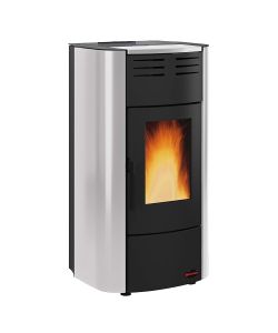 Termostufa a Pellet Raffaella Idro Argento Extraflame