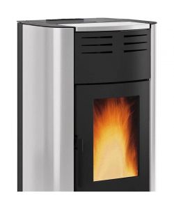 Extraflame Termostufa a Pellet Ventilata Raffaella Idro Argento 19 kW
