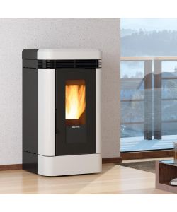 Extraflame Stufa a Pellet Lucia Plus Bianca 12 kW - WiFi Integrato