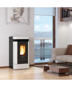 Extraflame Stufa a Pellet Lucia Plus Bianca 12 kW - WiFi Integrato