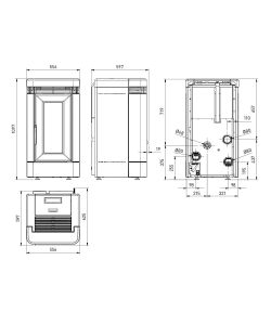 Extraflame Stufa a Pellet Lucia Plus Bianca 12 kW - WiFi Integrato
