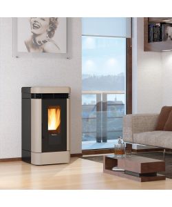 Extraflame Stufa a Pellet Lucia Plus Tortora 12 kW - WiFi Integrato